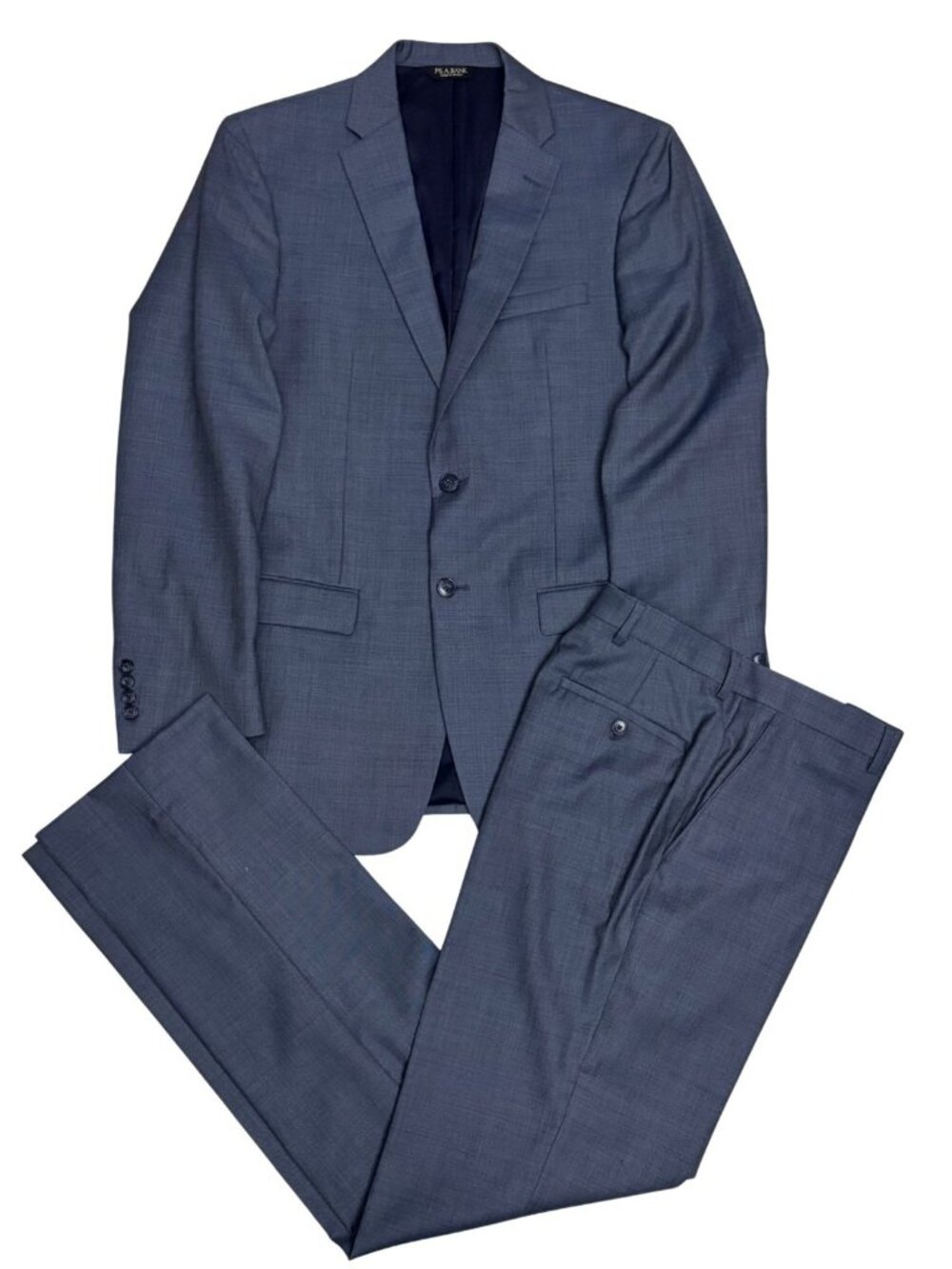 JOS A BANK Wool Business Suit Blue Blazer Dress Pants Formal Jacket Mens 39L - Picture 1 of 11